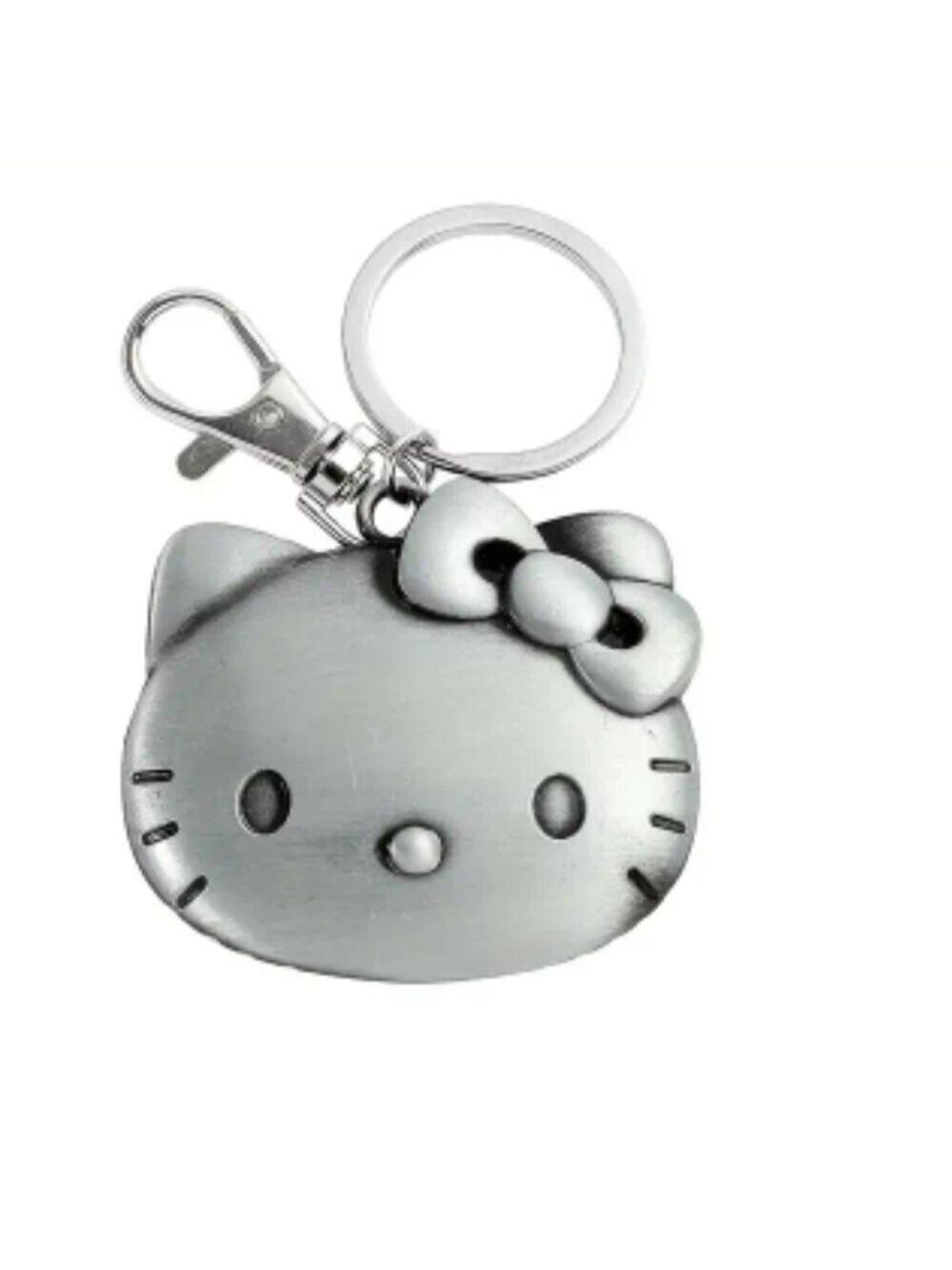 Hello Kitty Silvertone Keychain